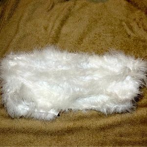 White fuzzy tube top. Brand new. Size XL.